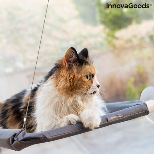 Catlax InnovaGoods ablakra rögzíthető macskafüggőágy – napozóhely kilátással