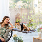 Catlax InnovaGoods ablakra rögzíthető macskafüggőágy – napozóhely kilátással